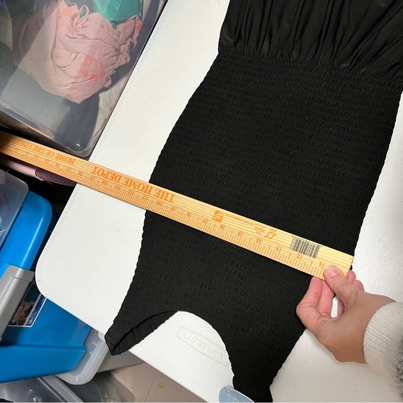 Hill House Jersey Lilou Nap Dress Black Small F2 - Picture 9 of 9